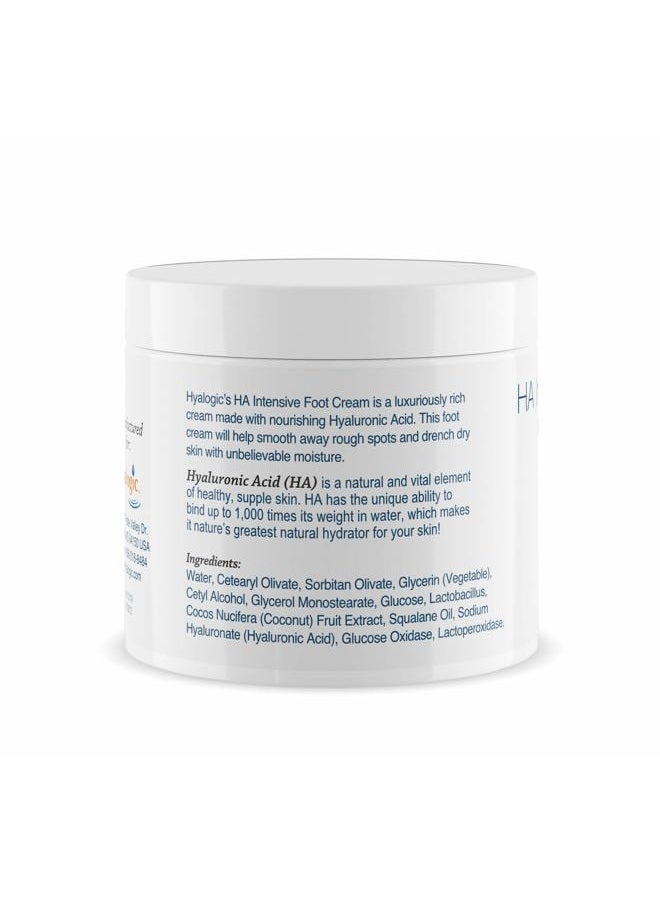 Hyalogic Hyaluronic Acid Foot Cream: Hydrates & Moisturizes Skin- Intensive Foot Moisturizer, Foot Lotion for Calluses & Dry Skin (4 oz.) - Image 2